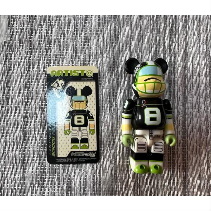 Bearbrick Series 8 ARTIST H8GRAPHiX Black 100% Collectible Vinyl Art Toy - Perfect for Home Display, Office Decor & Anime Collector's Showcase