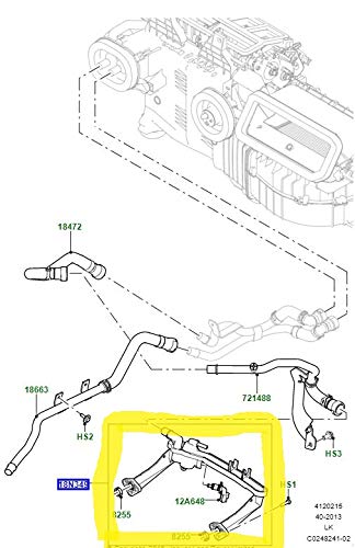 Genuine Land Rover LR4 Range Rover Sport 3.0L V6 Heater Manifold Tube LR109401 - Perfect for Engine Heating System Repair & Winter Maintenance