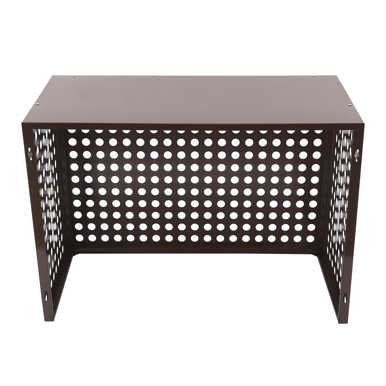 Outdoor Air Conditioner Privacy Fence Cover - Durable AC Unit Screen Panel (40x20x28in, Coffee) for Backyard, Patio & Home Exterior Protection