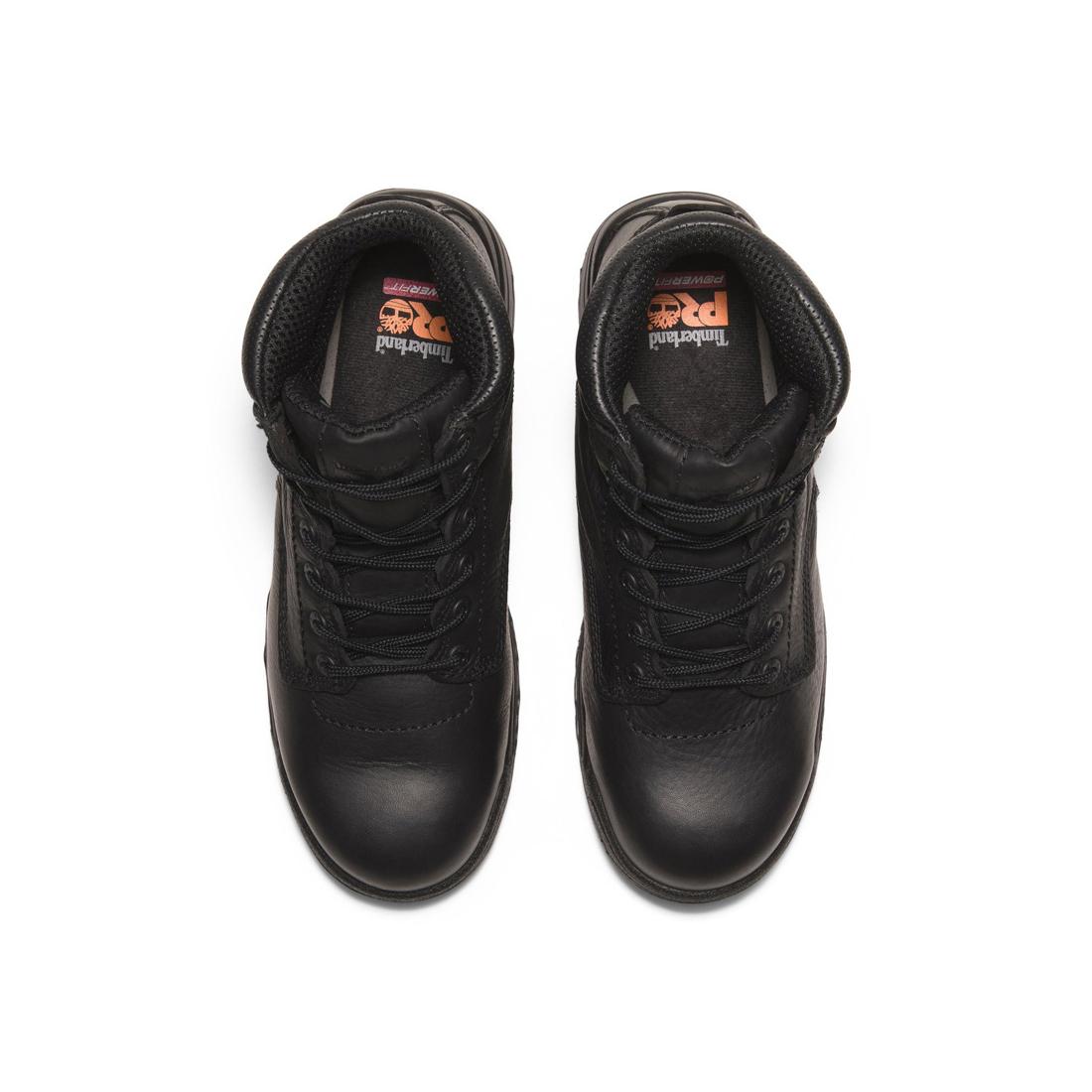 Titan 6 Inch Composite Toe Work Boots for Men - Black Safety Shoes for Construction, Warehouse & Outdoor Work | ASTM F2413 Certified