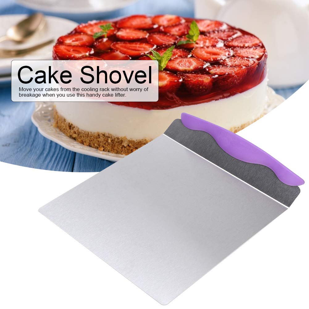 Stainless Steel Cake Shovel - Pizza Transfer Tray, Pastry Lifter & Baking Tool for Cake Decorating, Wedding Desserts & Party Serving