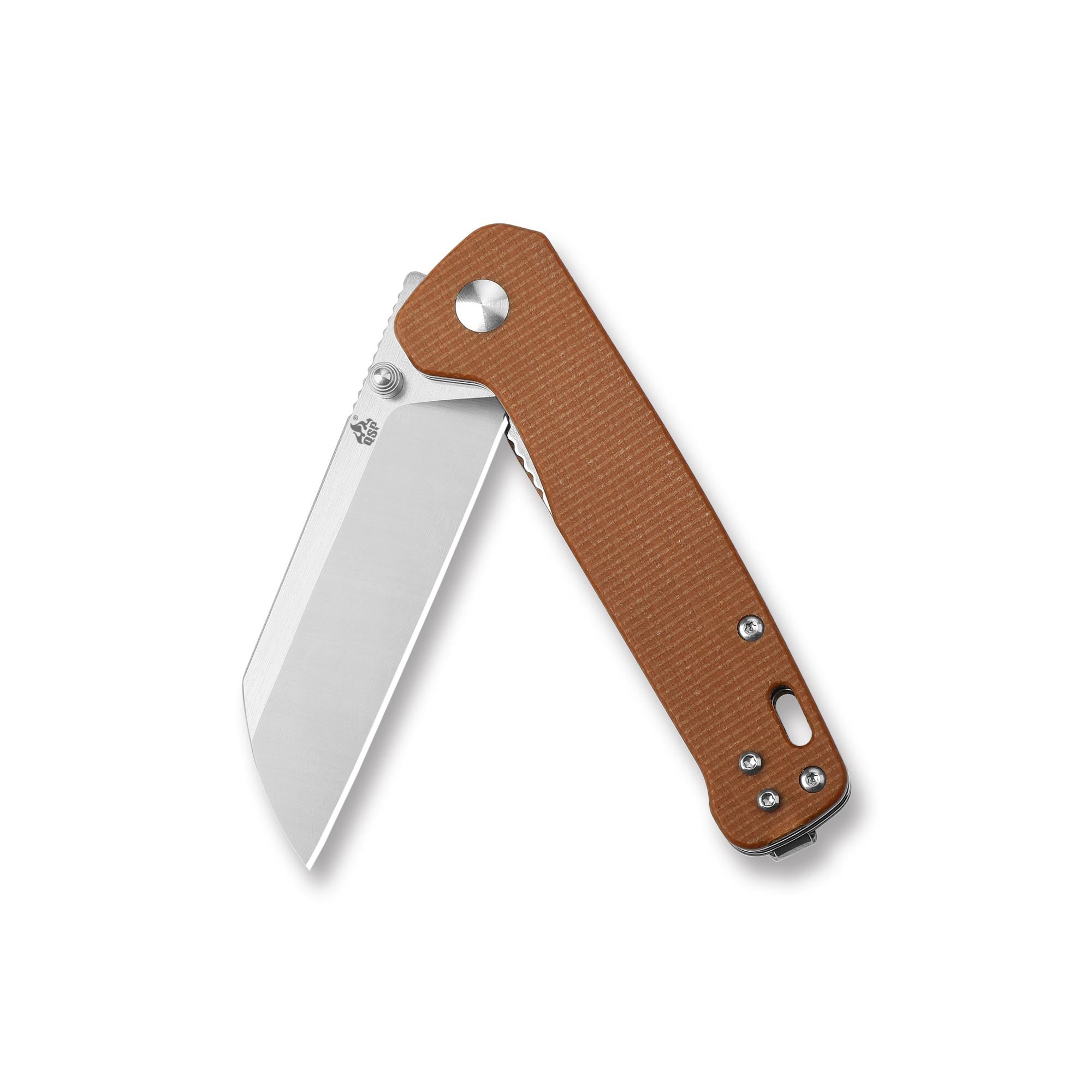 QSP Penguin Liner Lock Pocket Knife - D2 Steel Blade, Micarta Handle for Outdoor, Camping & Everyday Carry (EDC)