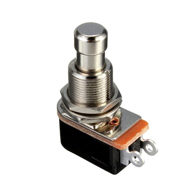 1pc SPST Momentary Soft Touch Push Button Stomp Foot Pedal Switch for Electric Guitar - Perfect for Guitar Effects Pedals, DIY Electronics, and Music Equipment Repair