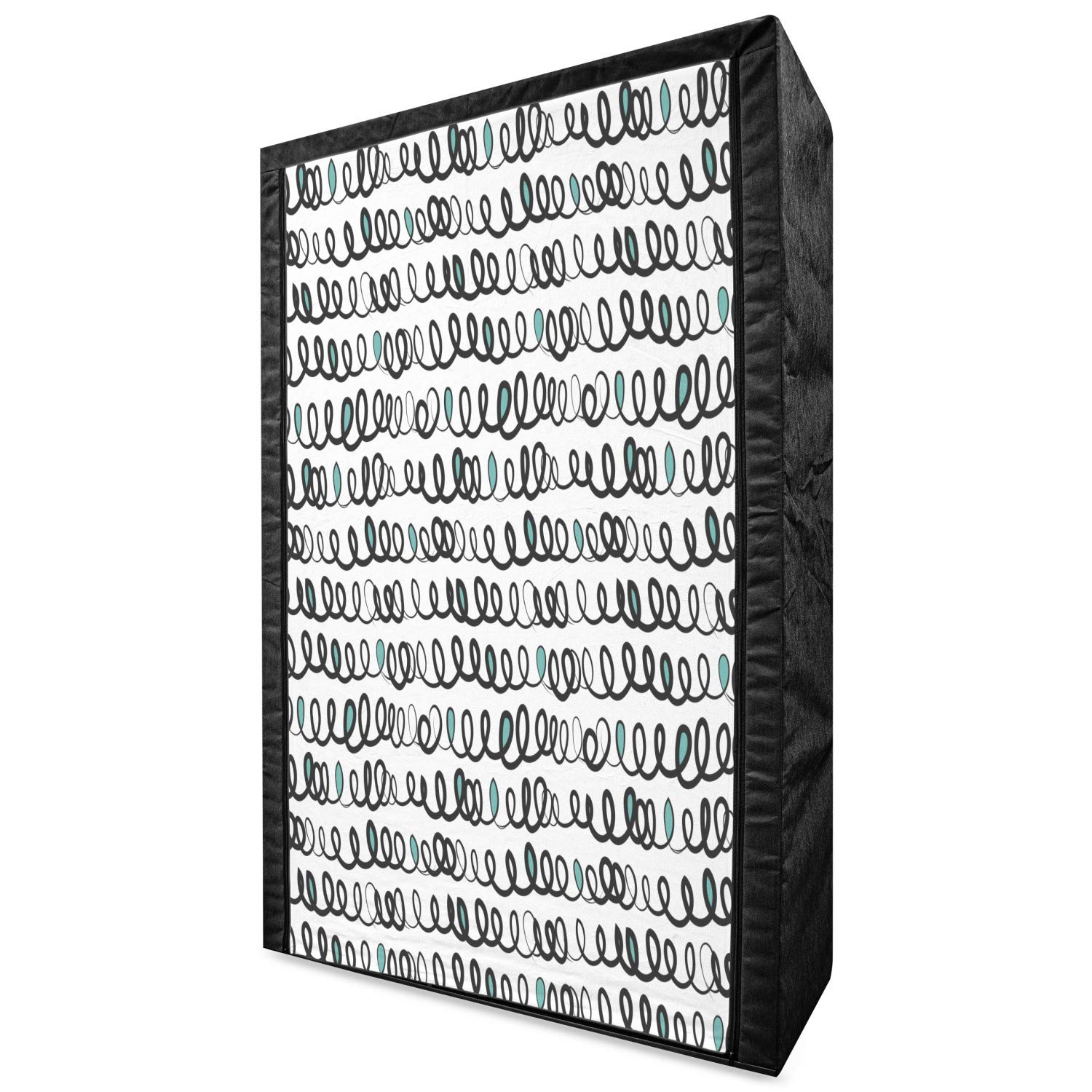 Ambesonne Abstract Portable Fabric Wardrobe with Shelves | 42.5