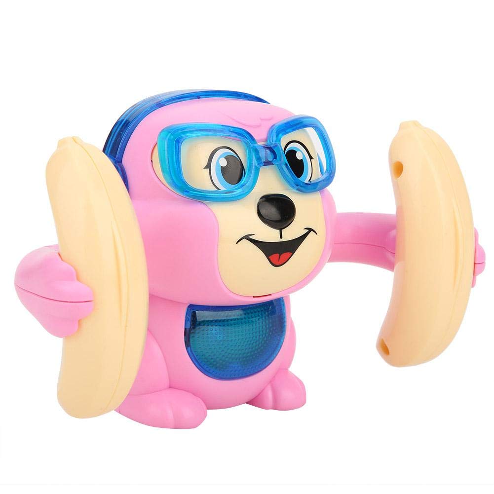 Smart Voice Control Electric Toy for Kids - 360° Rolling Dance & Singing Interactive Toy with Touch Induction, Perfect for Birthday Gifts & Indoor Playtime (Pink)