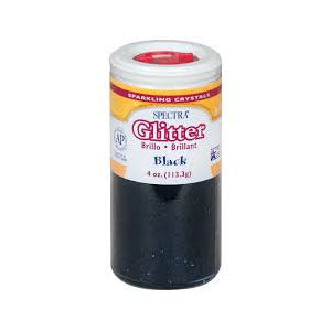 4 oz Glitter Black - Premium Cosmetic Grade Glitter for Nails, Makeup, Arts & Crafts, DIY Projects, and Party Decorations