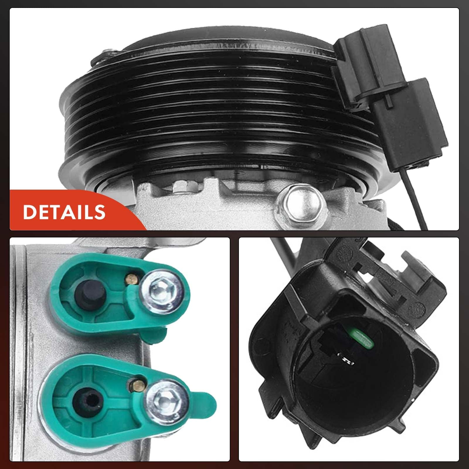Premium AC Compressor with Clutch for 2012-2013 Kia Soul 1.6L - No Start/Stop Feature - Perfect for Summer Cooling & Auto AC Repair