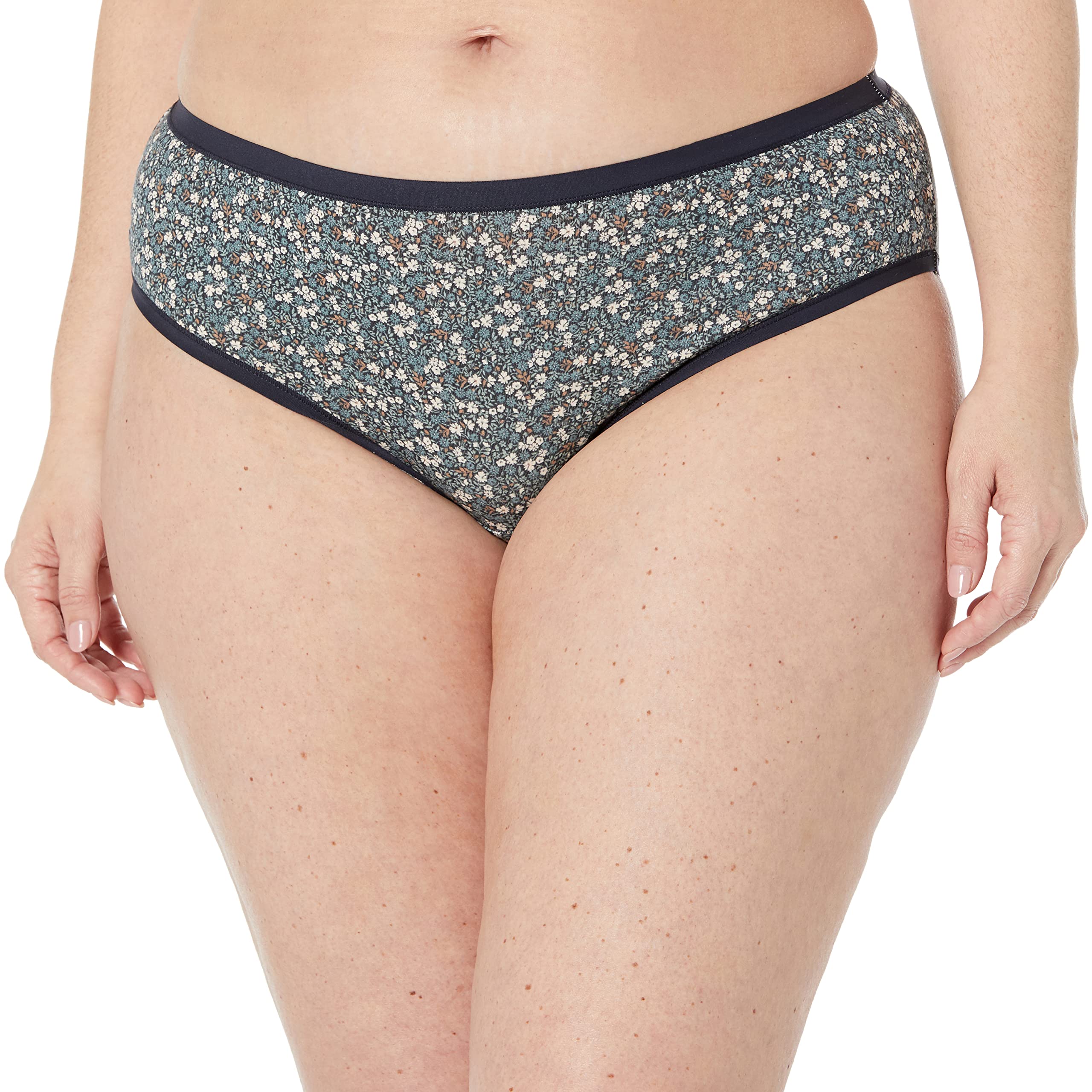 Amazon Essentials Women's Cotton Hipster Underwear 6-Pack - Soft Breathable Panties for Everyday Comfort - Perfect for Work, Yoga & Lounge Wear