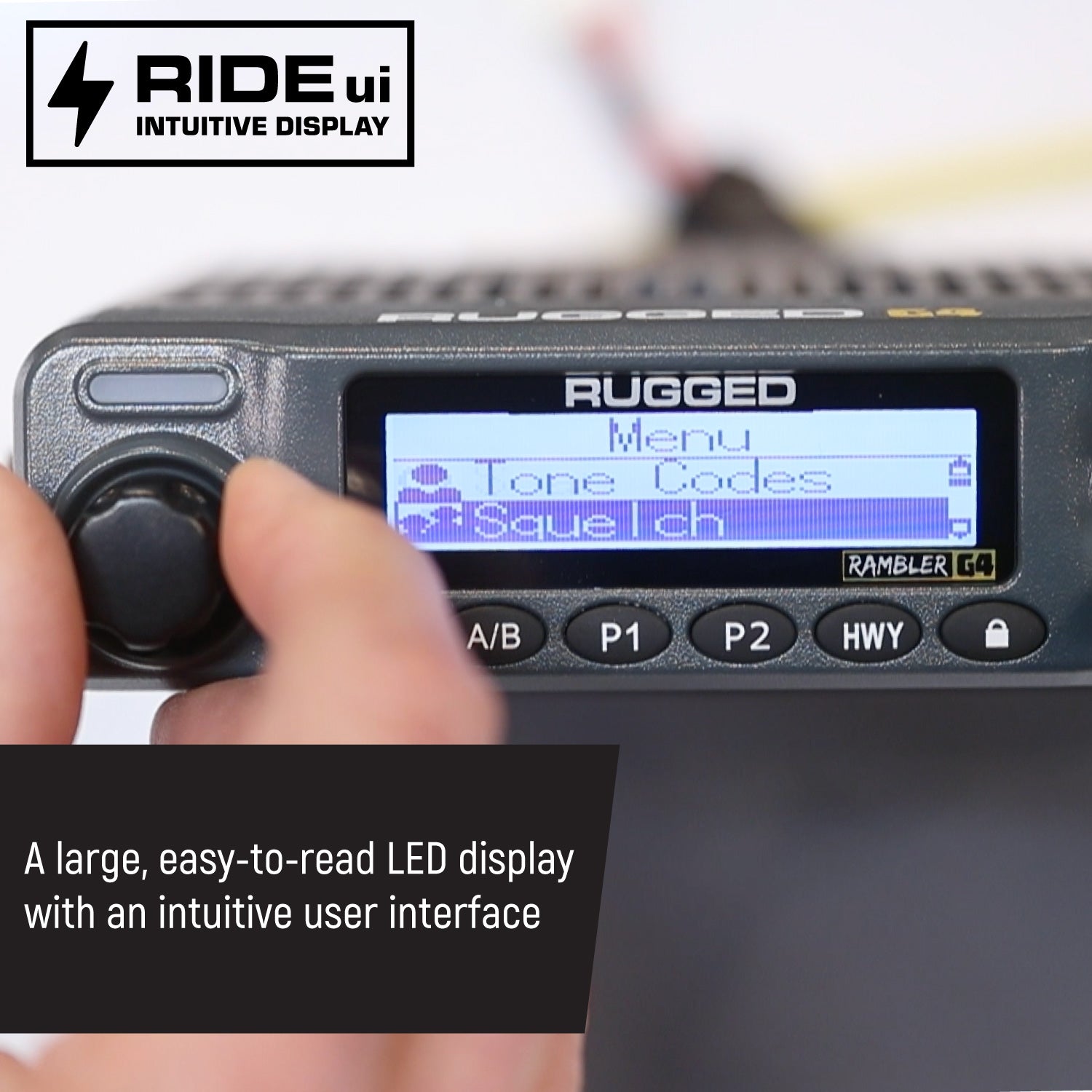 Rambler G4 High Power GMRS Mobile Radio Kit with External Speaker - Long Range Communication for Off-Road, RV & Emergency Preparedness