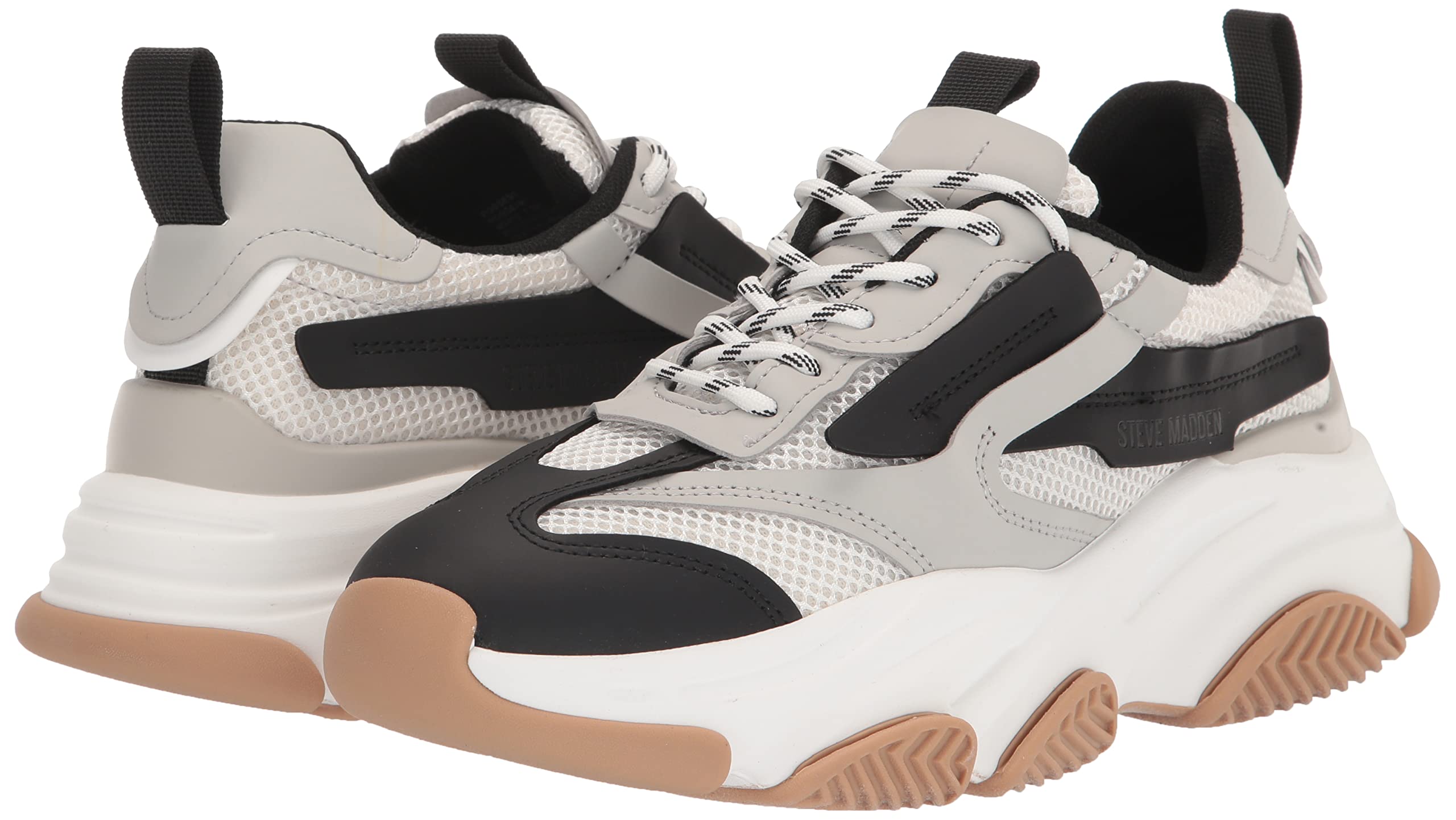 Steve Madden Men's Possess Sneaker - Comfortable Casual Shoes for Walking, Running & Everyday Wear | Breathable Lightweight Design for Men's Fashion & Active Lifestyle