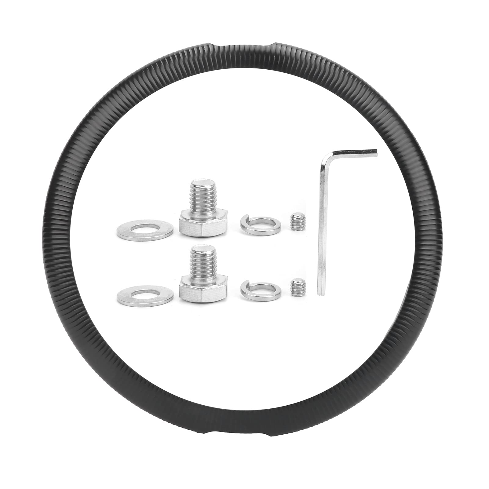 7in CNC Aluminum Alloy Motorcycle Headlight Trim Ring - Durable Headlamp Guard Visor Cover for Harley, Honda, Yamaha - Perfect for Night Riding & Off-Road Adventure Accessories