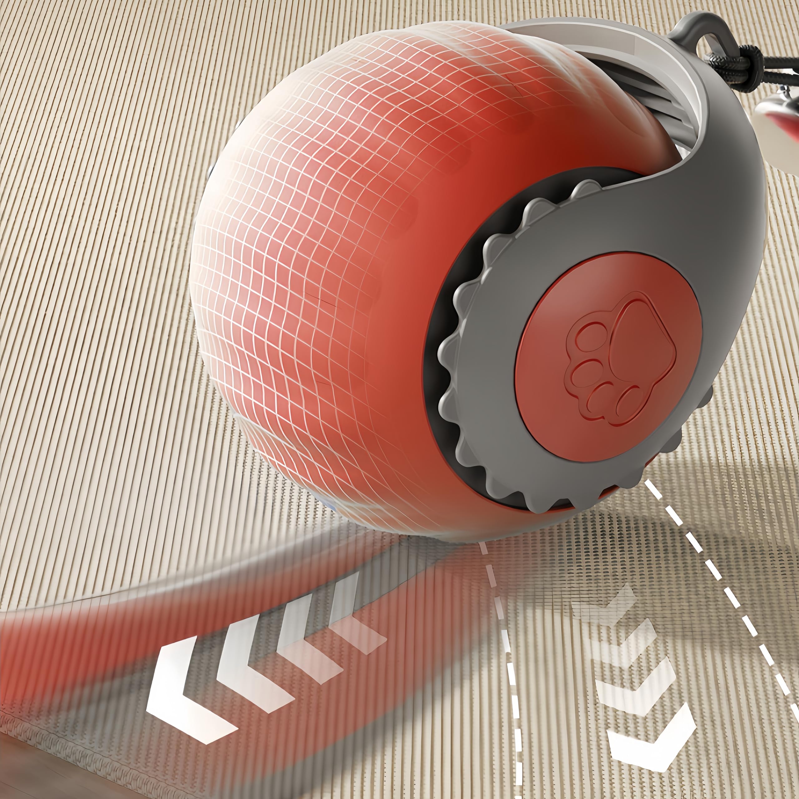 Upgraded Racing Tail 5.0 Interactive Cat Toy - Automatic Sensor Teaser Ball with 2 Modes for Indoor Cats | Electronic Chasing Exercise Toy to Entertain Bored Pets | Perfect for Playtime, Training & Stimulation