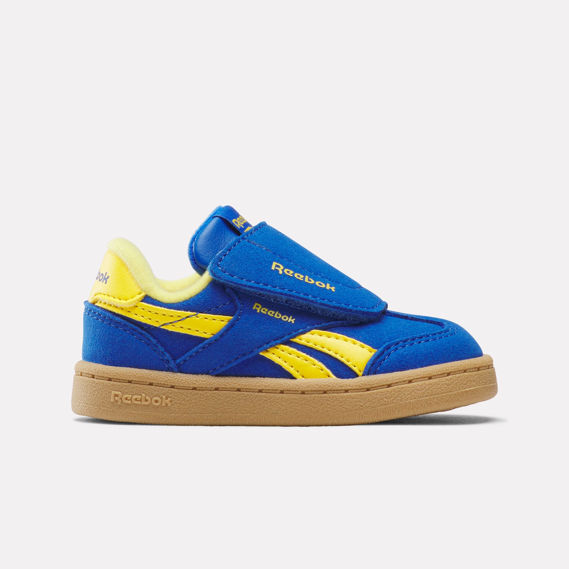 Reebok Smash Edge Hook & Loop Training Shoes - Optimum Blue/Golden Haze/Rgum1 - Lightweight & Durable for Gym, Running, and Workouts
