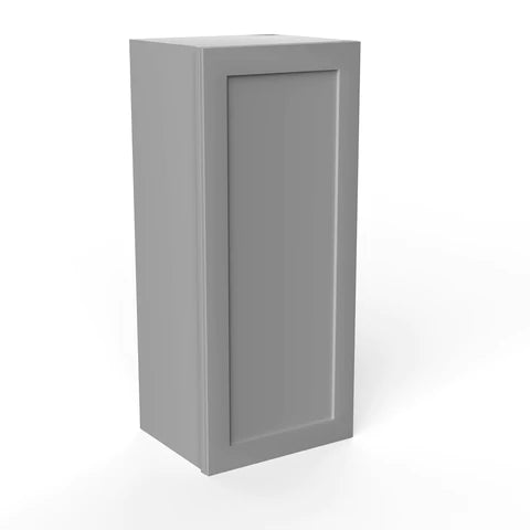 36 Inch Wall Cabinet - 15W x 36H x 12D Grey Shaker Style Kitchen Storage | Perfect for Pantry, Bathroom & Laundry Room Organization