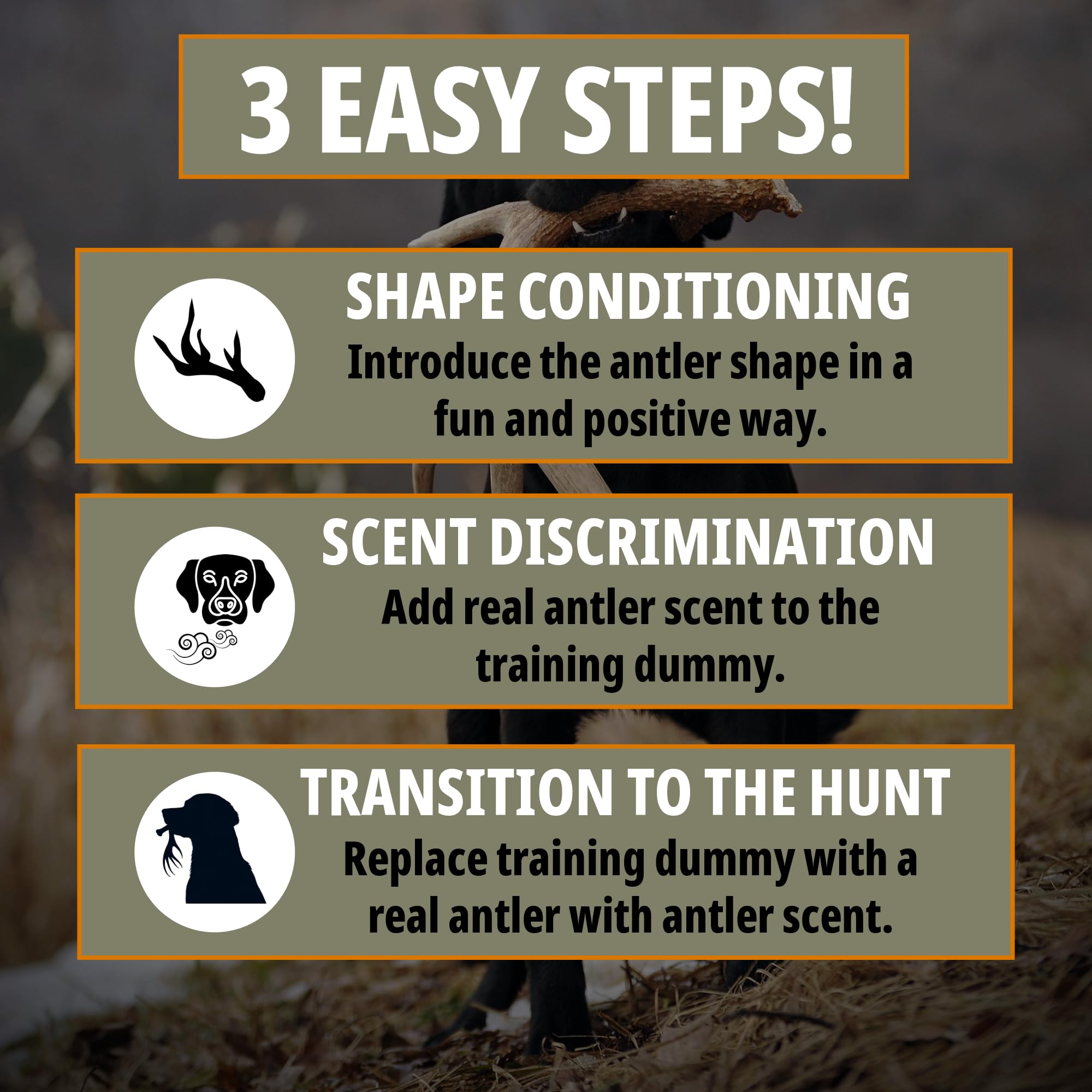 Premium Dog Bone Shed Training Dummy for Hunting Dogs - Scent Training Kit with Durable Brown Chew Toy | Perfect for Outdoor Hunting Practice, Obedience Training & Scent Work Exercises