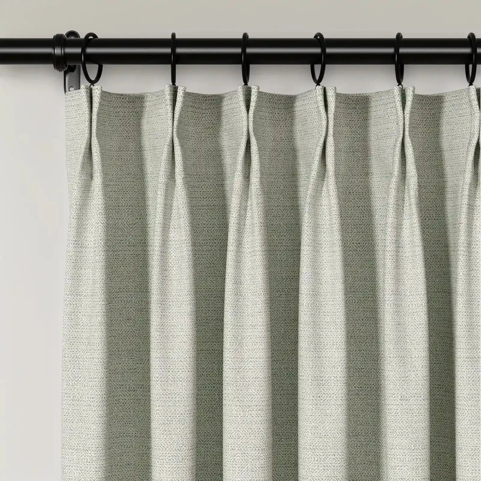 Lydia Diamond Jacquard Pleated Curtains - Elegant Window Treatments for Living Room, Bedroom & Dining Room Decor