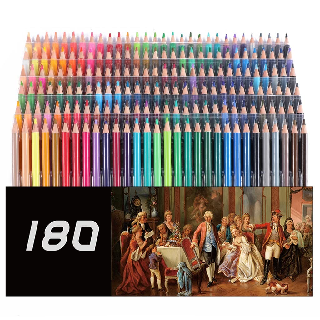 180 Colors Watercolor Pencils Set - Artist Sketching & Painting Supplies for School & DIY Art Projects