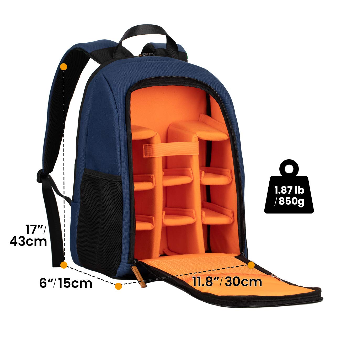 Waterproof Camera Backpack with 15