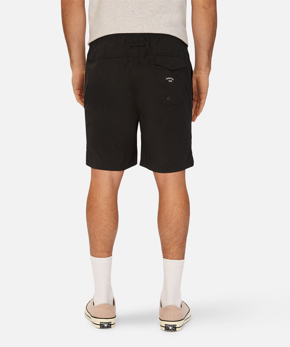 **Bahama Angler Swim Shorts for Men - Quick-Dry, UPF 50+ Solid Black Board Shorts - Perfect for Beach, Pool, Surfing & Vacation**