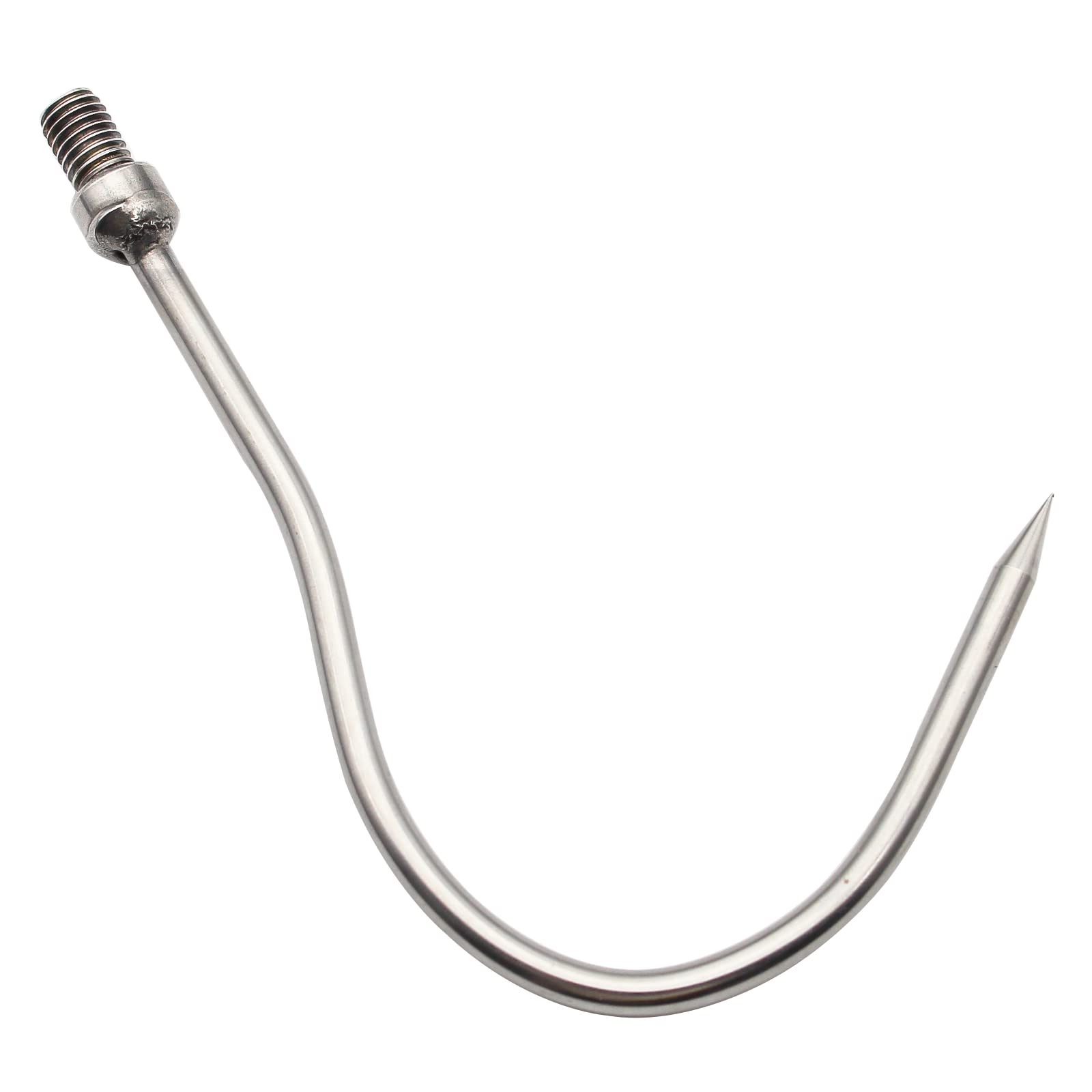 **Stainless Steel Fishing Harpoon Spear with Barbed Tip & Aluminum Alloy Rod - 8mm Screw for Landing Large Fish & Frogs - Perfect for Saltwater, Freshwater & Outdoor Fishing Adventures**