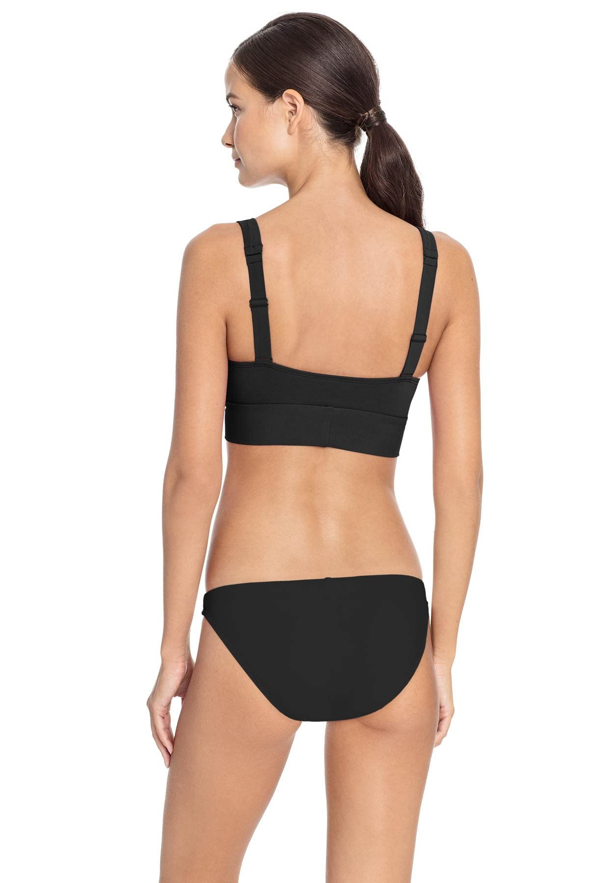AVA Knot Bikini Top - Sexy Adjustable Triangle Swimwear for Women (Black, Large) | Perfect for Beach Vacations, Pool Parties & Summer Getaways