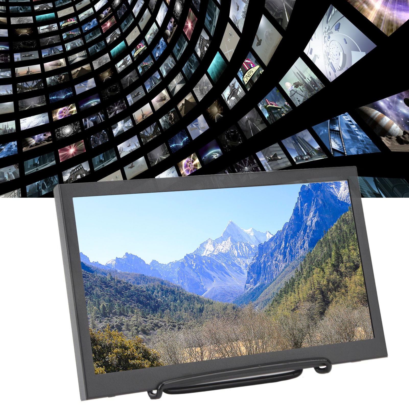 Fabater 10.1 Inch Portable Monitor - HD HDMI USB C External Display, 1024x768 Travel Second Screen with Dual Speakers for Laptop, PC, Phone, Mac, Xbox - Ideal for Gaming, Work, and Entertainment on the Go