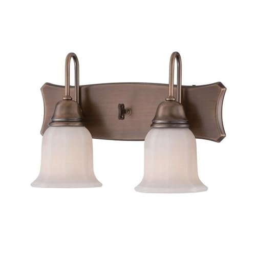 Designers Fountain 68002-OSB Astor 2 Light Wall Sconce in Old Satin Brass - Elegant Lighting Fixture for Bedroom, Living Room, or Hallway Decor