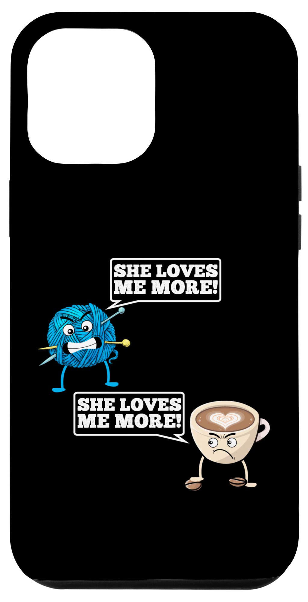 iPhone 12 Pro Max Coffee Lover Crochet Case - Handmade Phone Cover for Coffee Enthusiasts - Perfect Gift for Crocheting & Coffee Drinking Moments