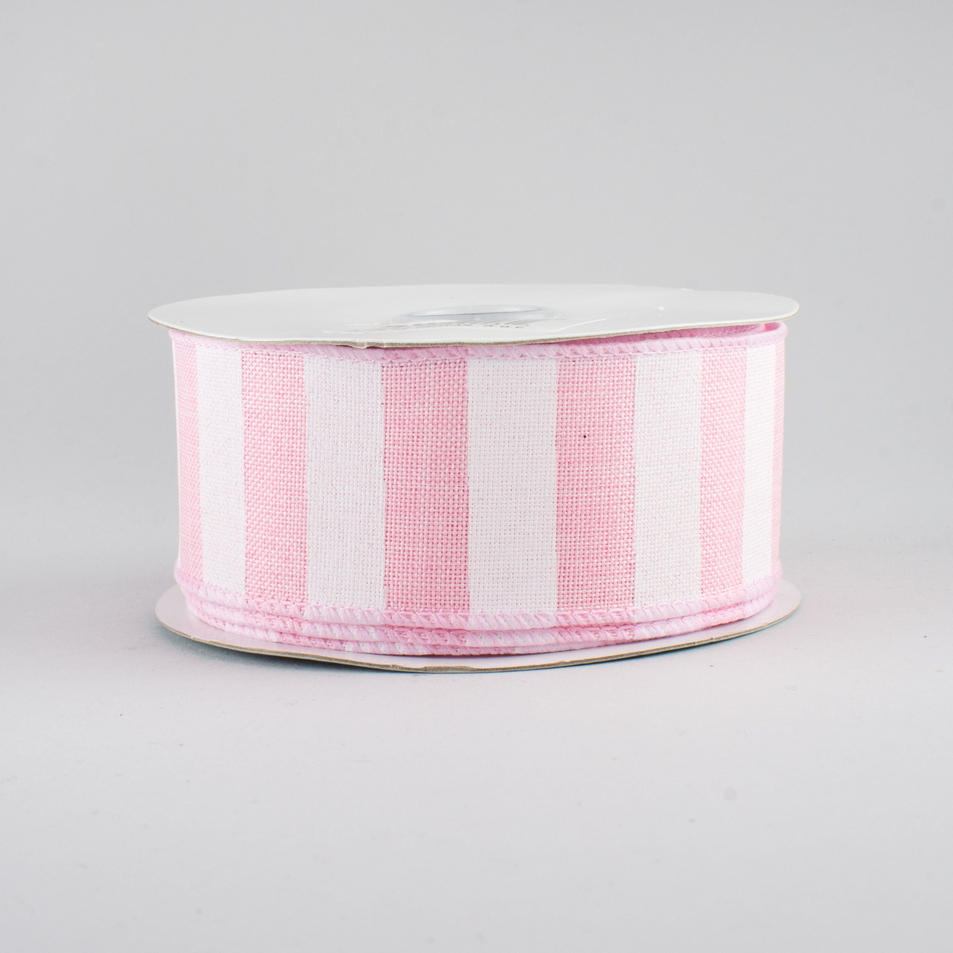 1.5 Inch Light Pink & White Horizontal Stripe Ribbon - 10 Yards Bulk Roll for Gift Wrapping, Crafts, Party Decorations, and DIY Projects