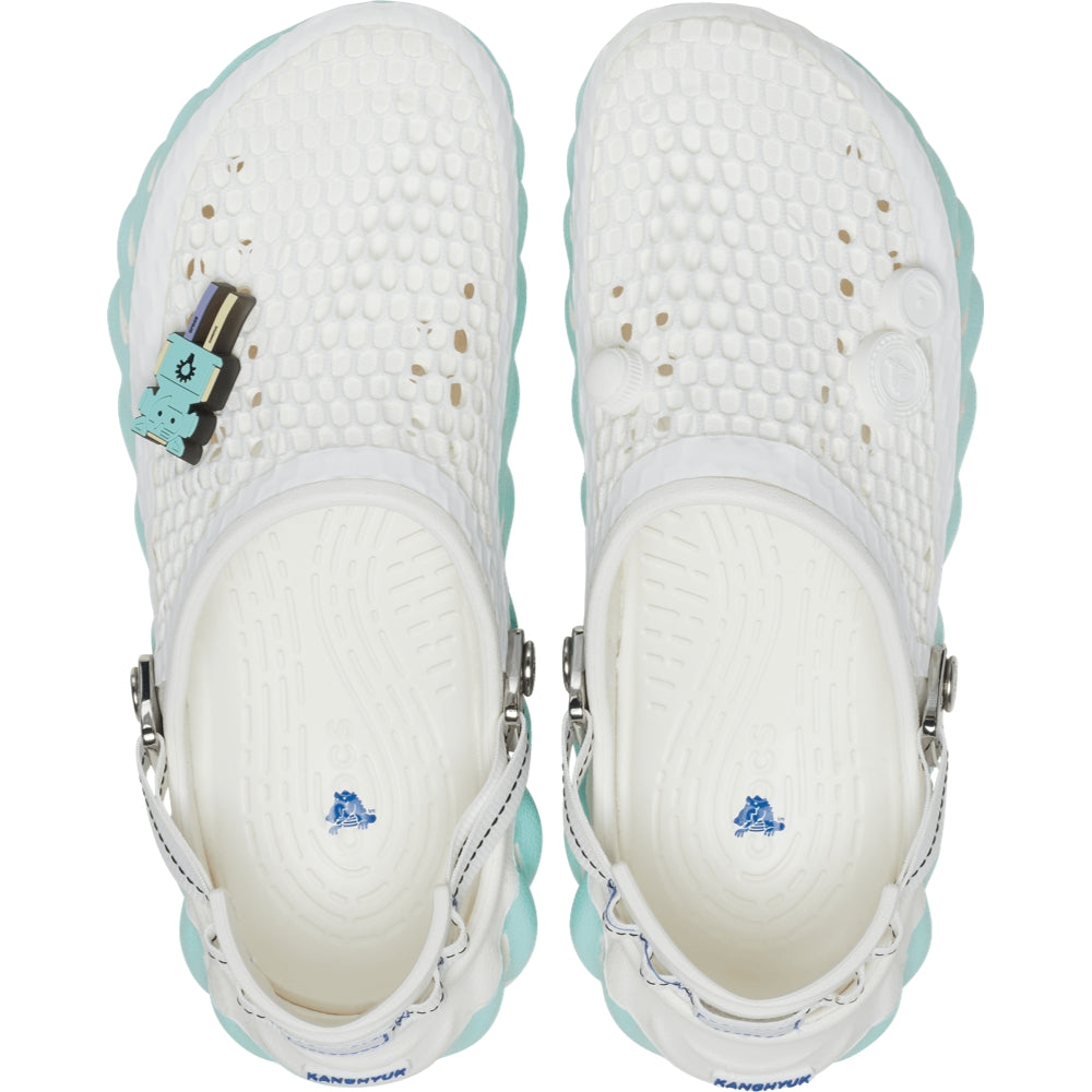 Crocs Kanghyuk X Crocs Echo Clog - White Comfortable Slip-On Shoes for Men & Women - Perfect for Casual Wear, Outdoor Activities & Home Use