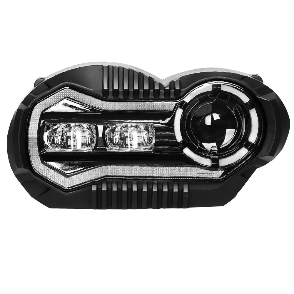 LED Headlight Assembly Compatible with BMW R1200GS (2004-2012) & R1200GS Adventure (2005-2013) - High Brightness Motorcycle Headlight for Night Riding & Off-Road Adventures