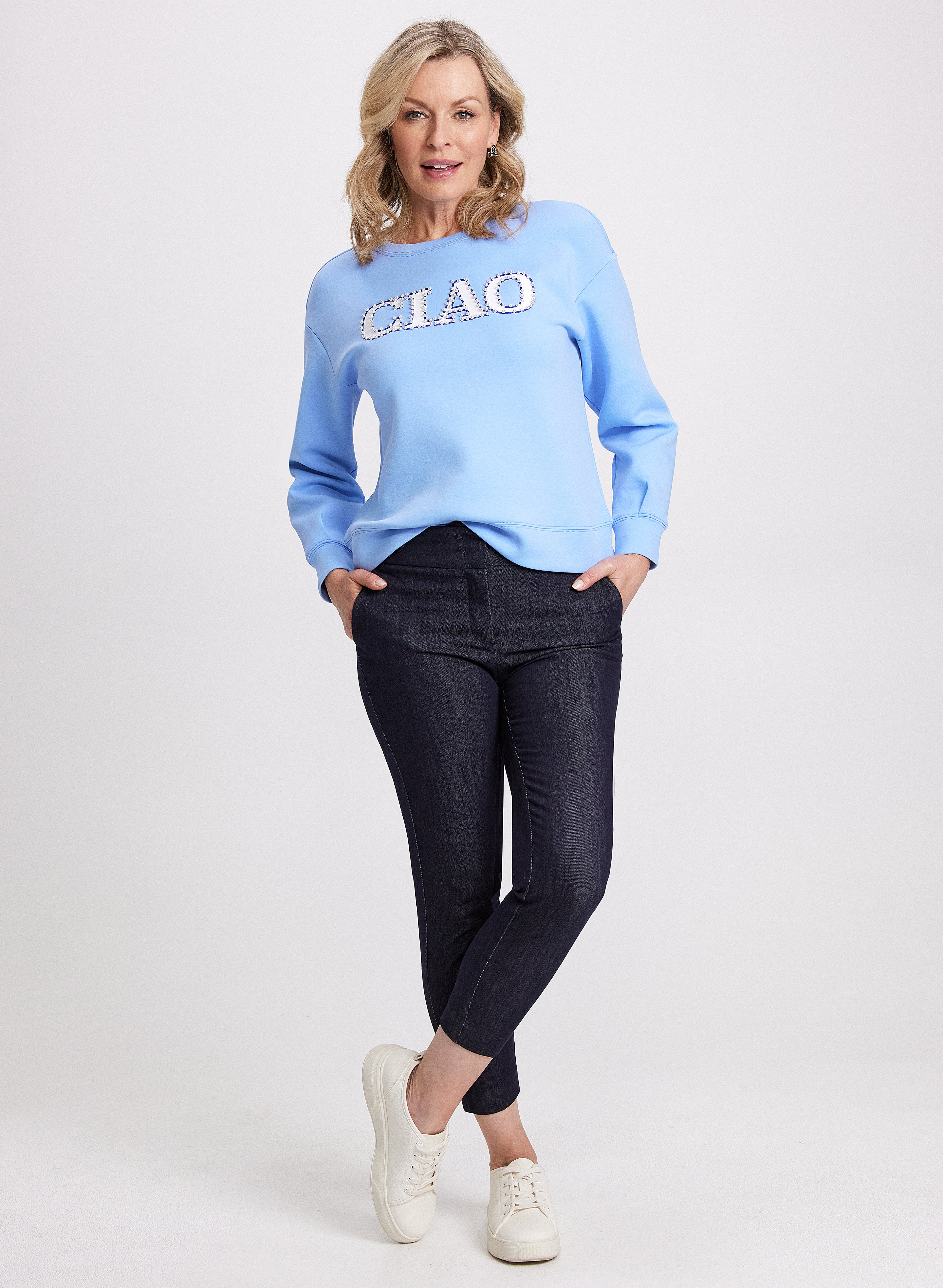 Ciao Women's Long Sleeve T-Shirt - Soft Comfortable Casual Blouse for Everyday Wear | Perfect for Work, Dating & Weekend Outfits