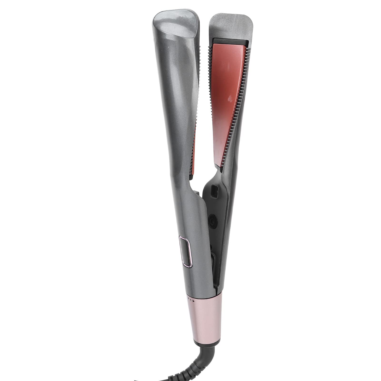 Professional Ceramic Hair Straightener & Curler with LCD Display - Ergonomic Styling Tool for Home & Salon Use | Perfect for Smoothing, Curling & Styling Hair | US Compliant