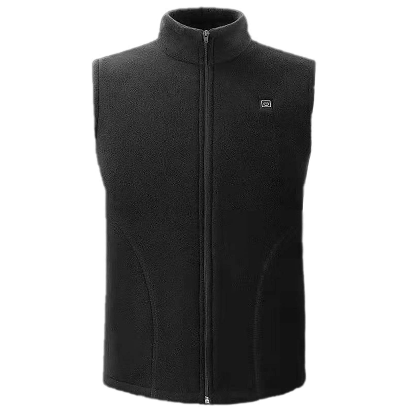 Electric Heated Vest for Men & Women - Winter Warm Fleece Jacket with USB Charging, Outdoor Fishing & Hunting Gear (Black, XXL) - Perfect for Cold Weather Activities & Work