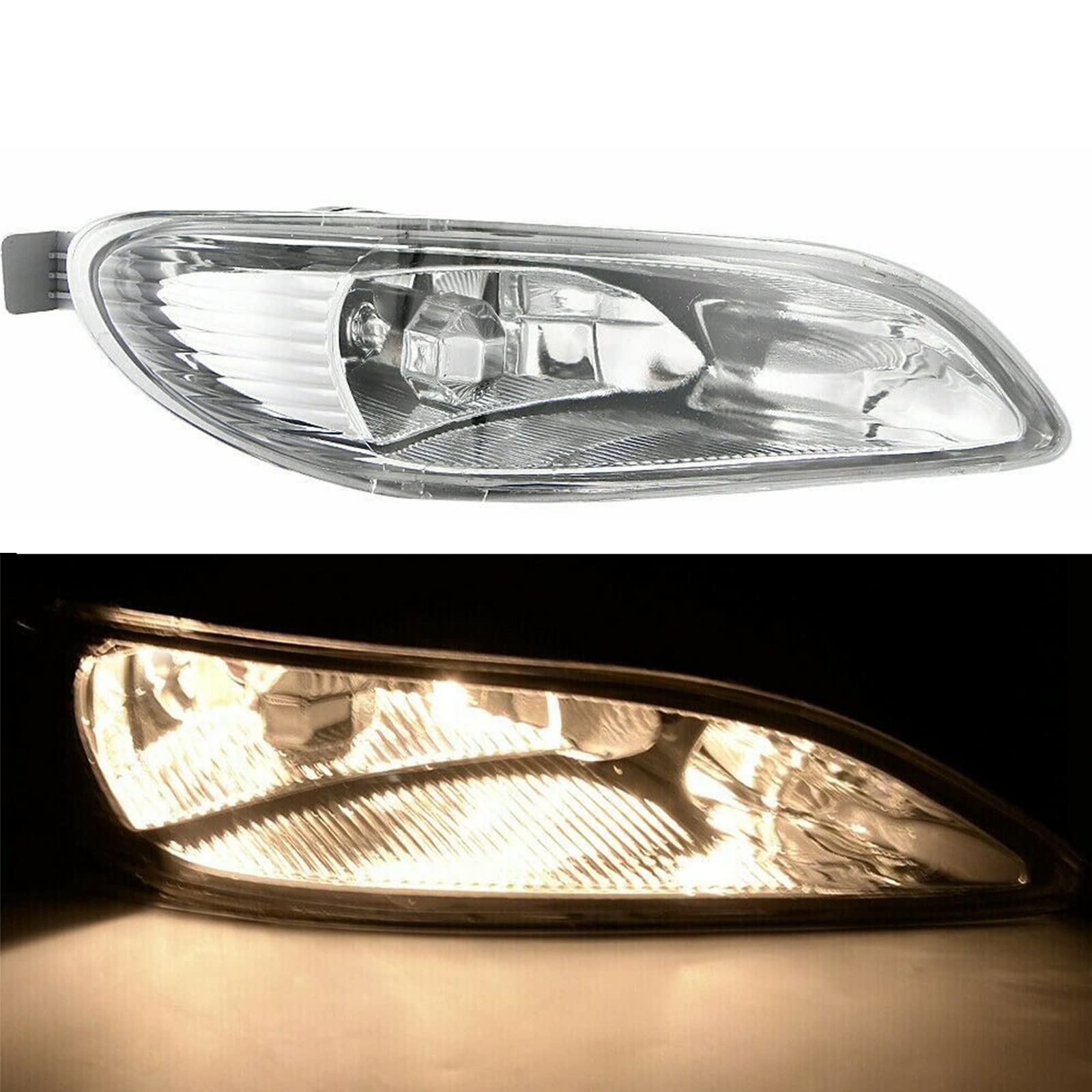2005-2008 Toyota Corolla & 2002-2004 Camry LED Fog Lights - Clear Lens Daytime Running Lamps Replacement Pair (Left+Right) - Perfect for Night Driving & Bad Weather Visibility