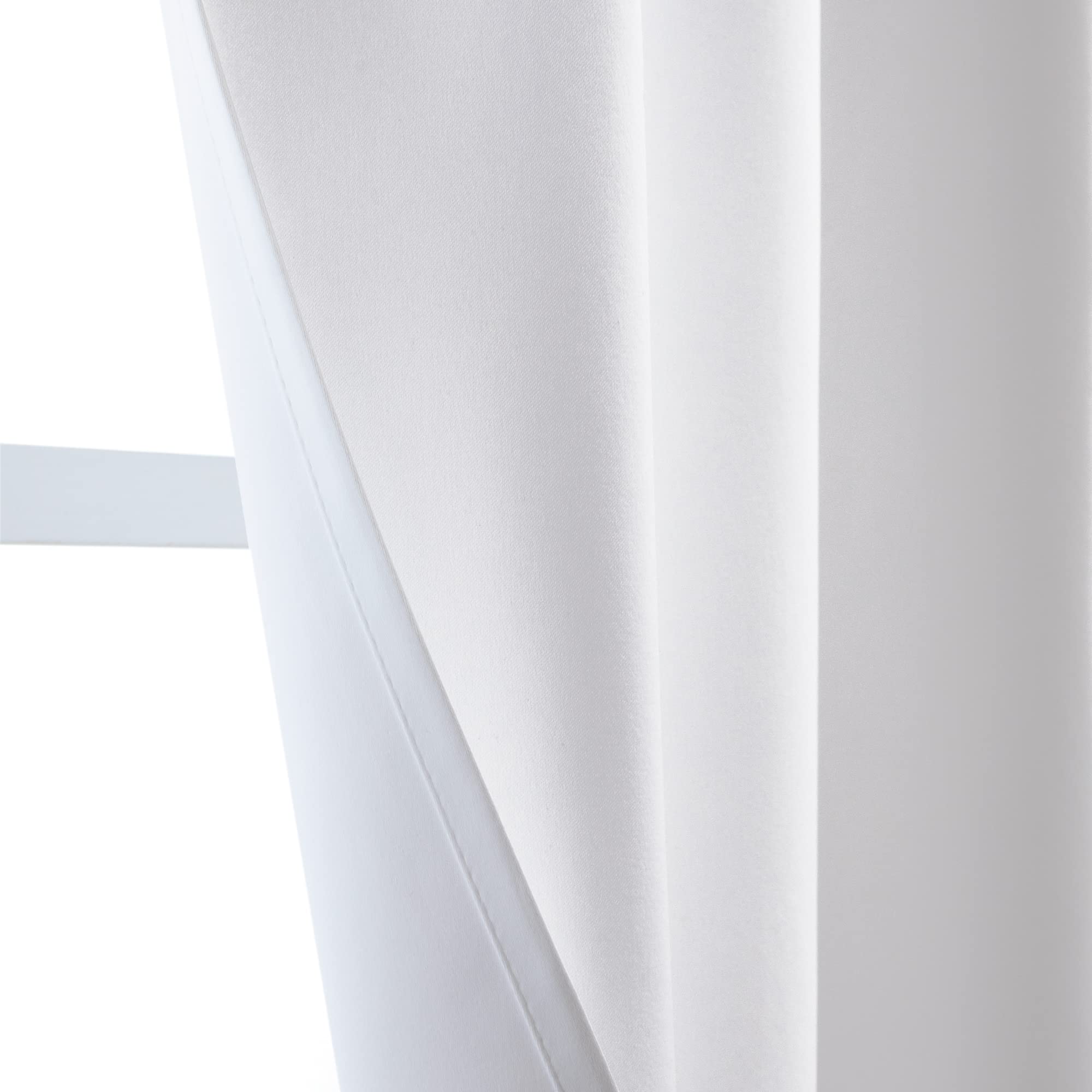 Pure White RV Blackout Curtains 24