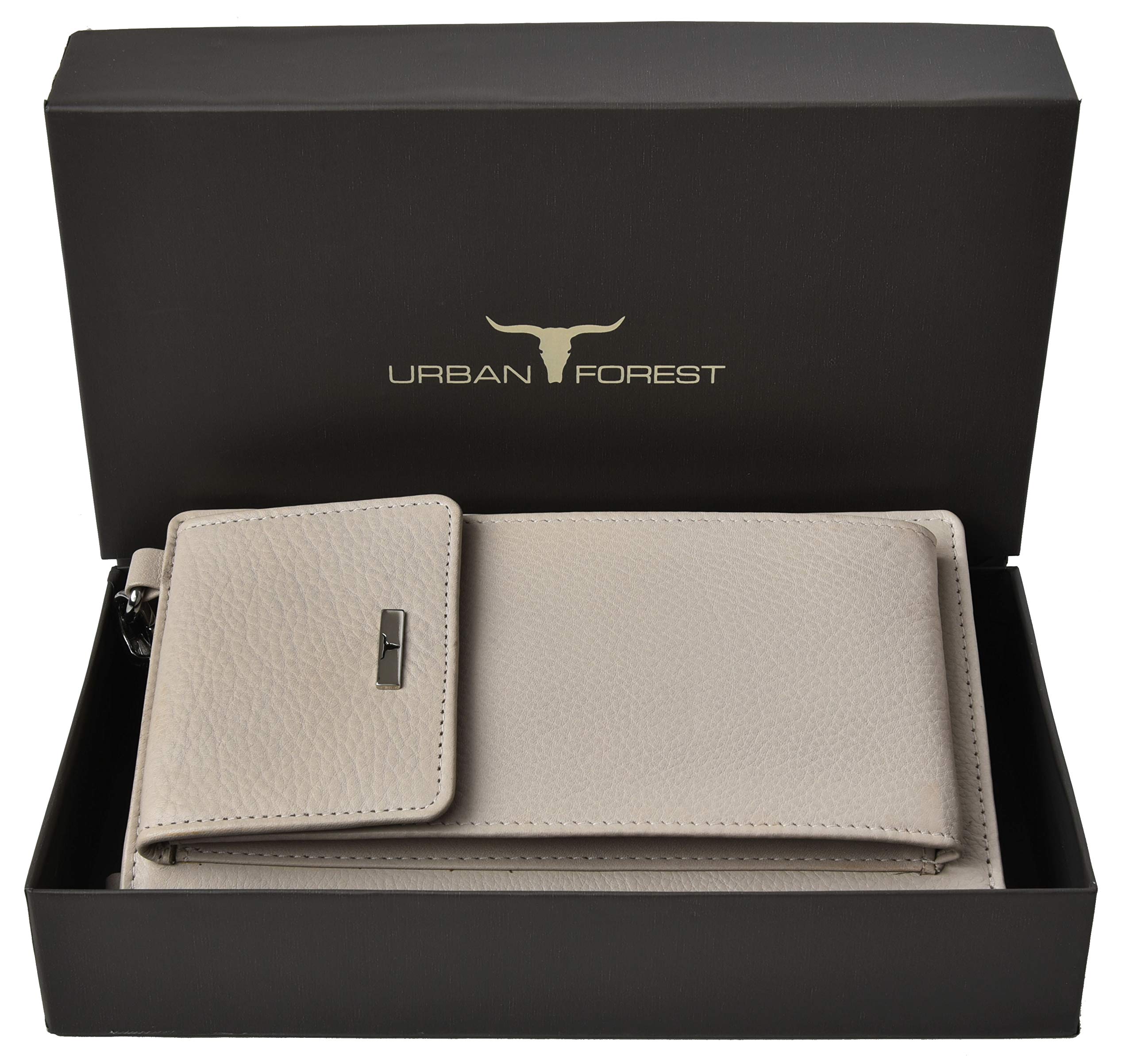 URBAN FOREST Ruby Beige Leather Sling Wallet for Women - Crossbody Phone Purse with Card Slots - Perfect for Travel, Shopping & Daily Essentials