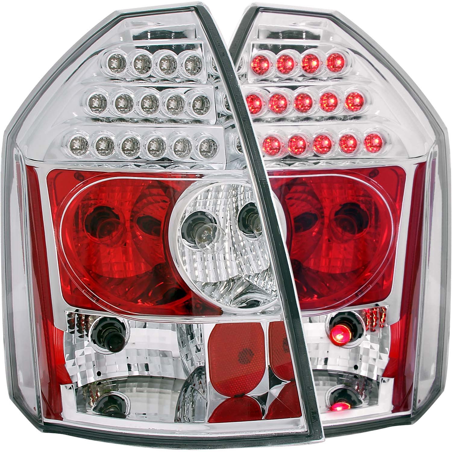 HEADLIGHTSDEPOT LED Tail Lights for Chrysler 300 2005-2007 - Pair (Left & Right) - Bright, Durable Replacement - Perfect for Night Driving & Enhanced Safety