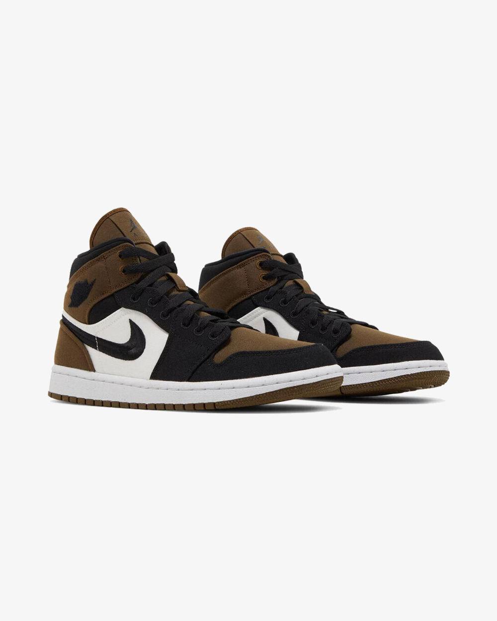 Nike Air Jordan 1 Mid SE Women's Olive Toe Basketball Shoes - Casual Sneakers for Streetwear & Sports Fashion