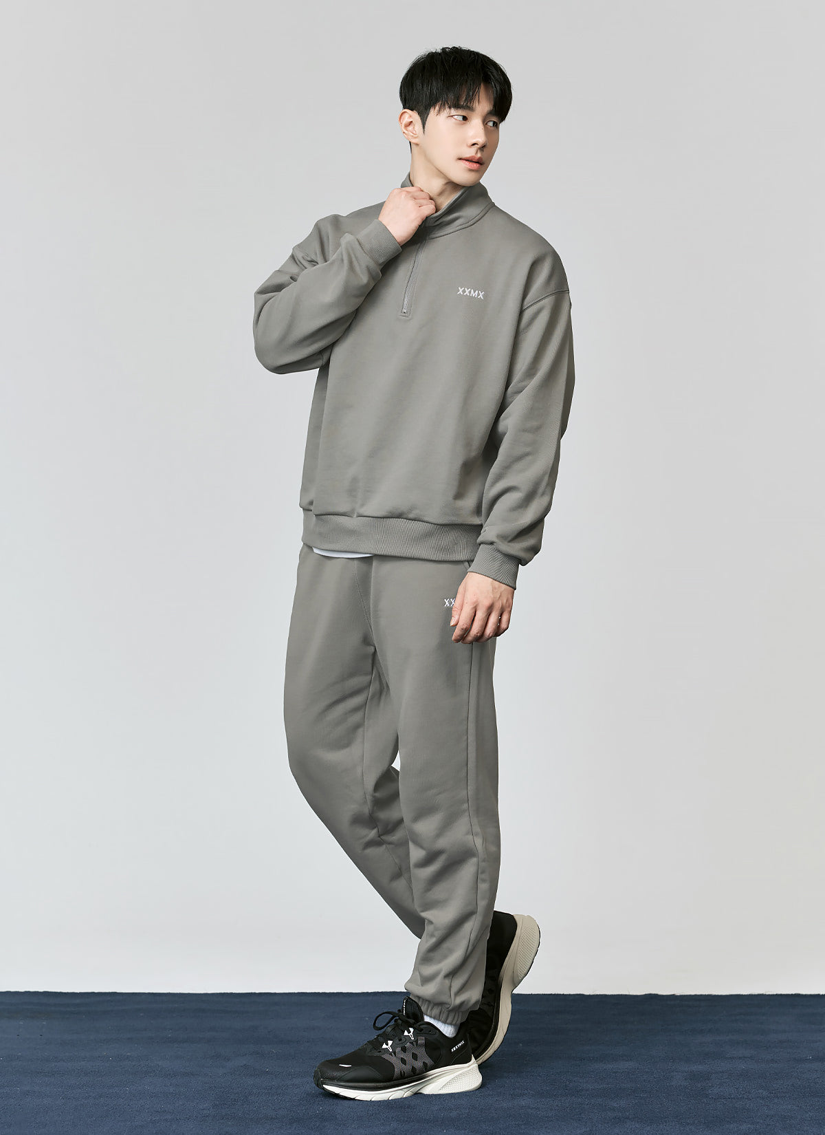 French Terry Loose Fit Jogger Pants for Men - Soft Comfortable Casual Sweatpants with Pockets for Lounge, Workout & Travel