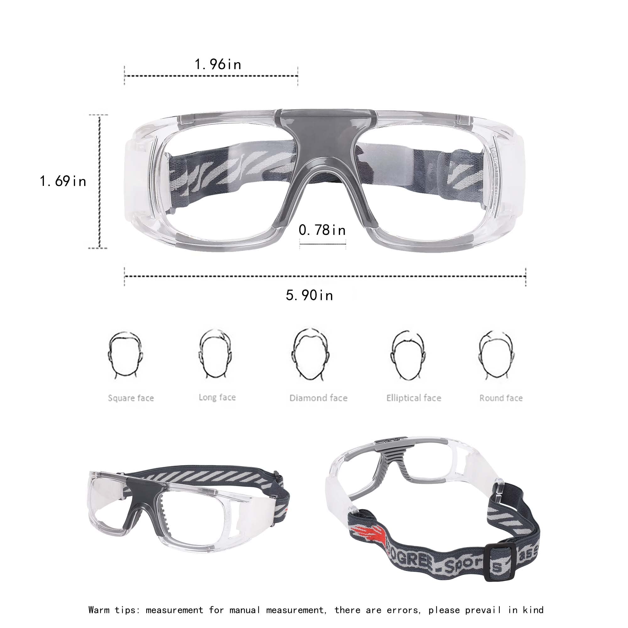 Anti-Fog Sports Goggles for Men - Protective Basketball Eyewear with Clear Vision - Perfect for Basketball, Cycling & Outdoor Sports Activities