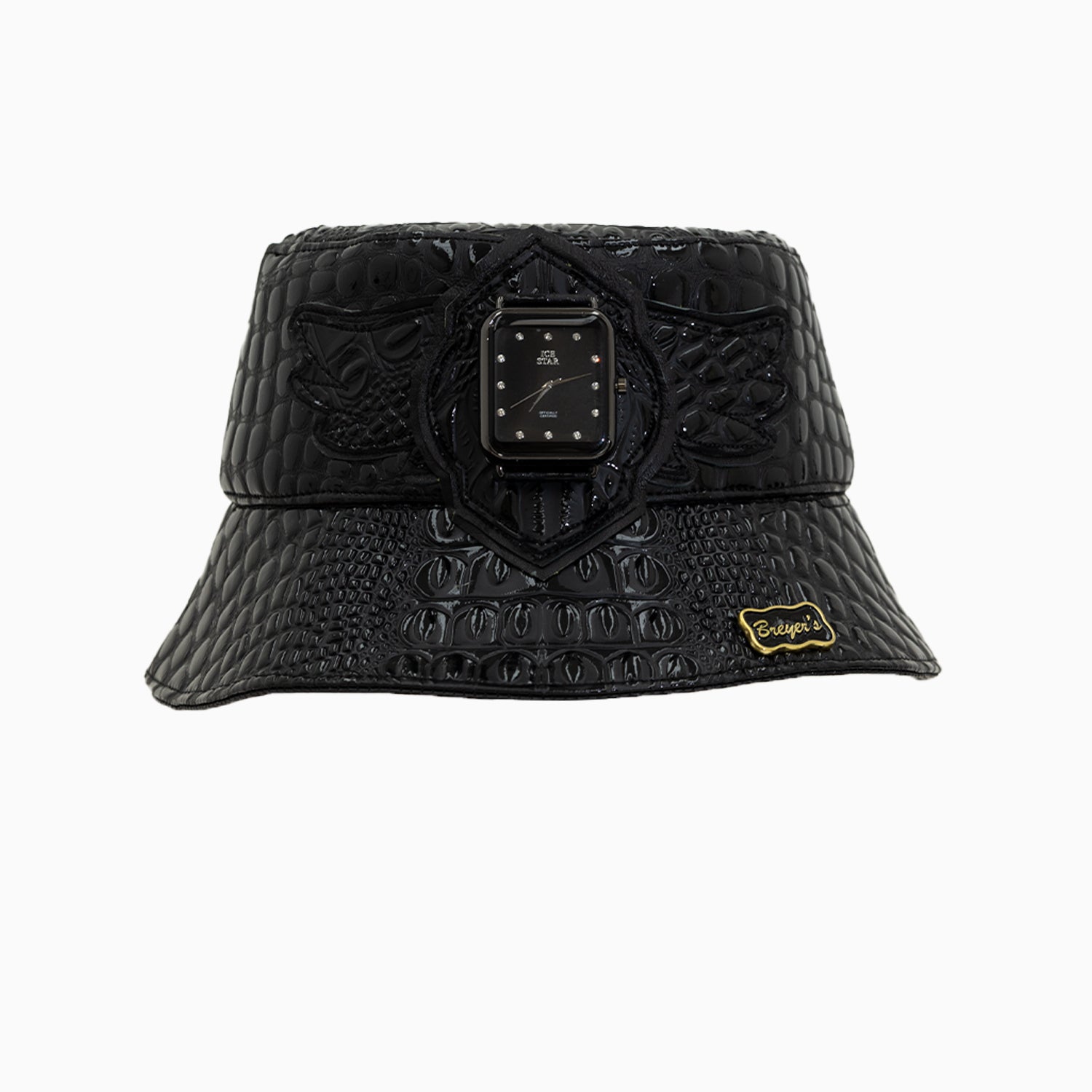 Breyer's Buck 50 Bucket Leather Watch Hat - Stylish Unisex Leather Bucket Hat for Outdoor Activities, Fishing, Hiking & Casual Wear