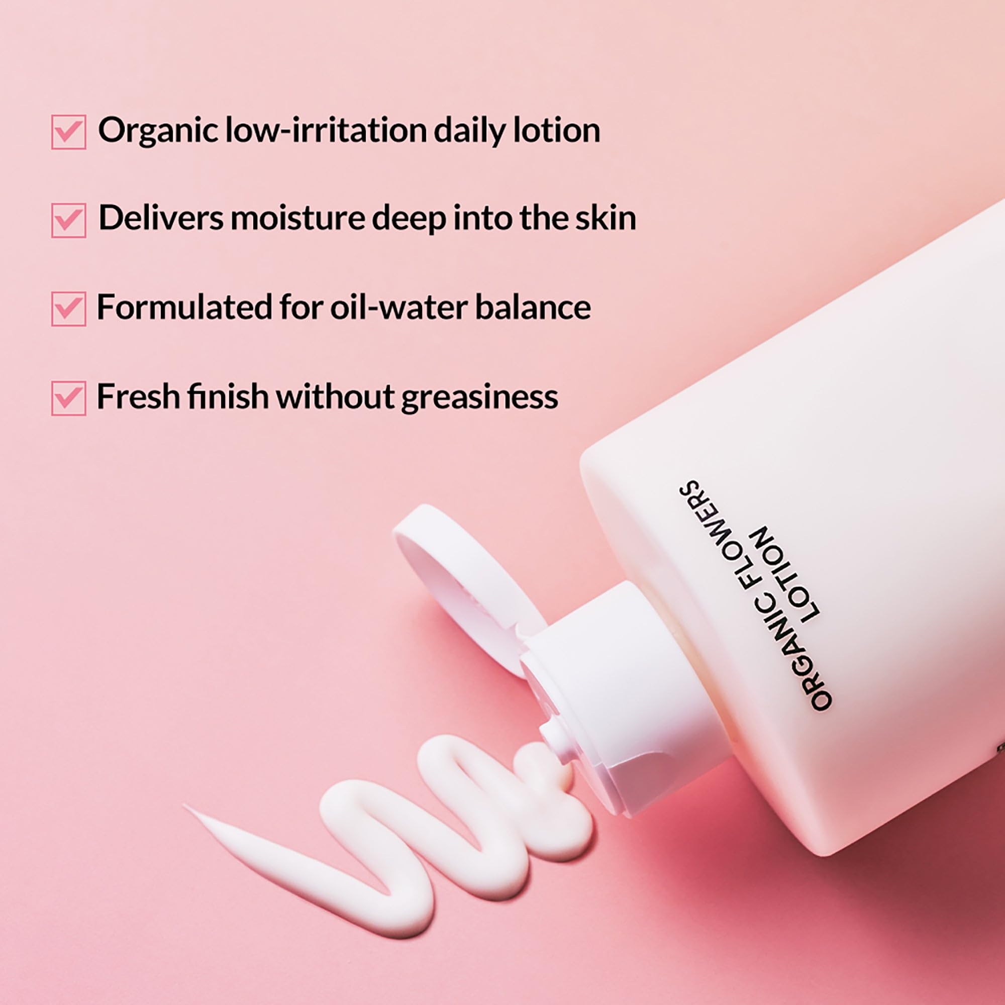 Whamisa Organic Flowers Double Rich Lotion - 95.2% Organic, Waterless Formula, Fermented Postbiotic for Deep Hydration & Soothing, Moisturizing Face & Body (200ml) - Perfect for Dry Skin & Sensitive Skin Care Routine
