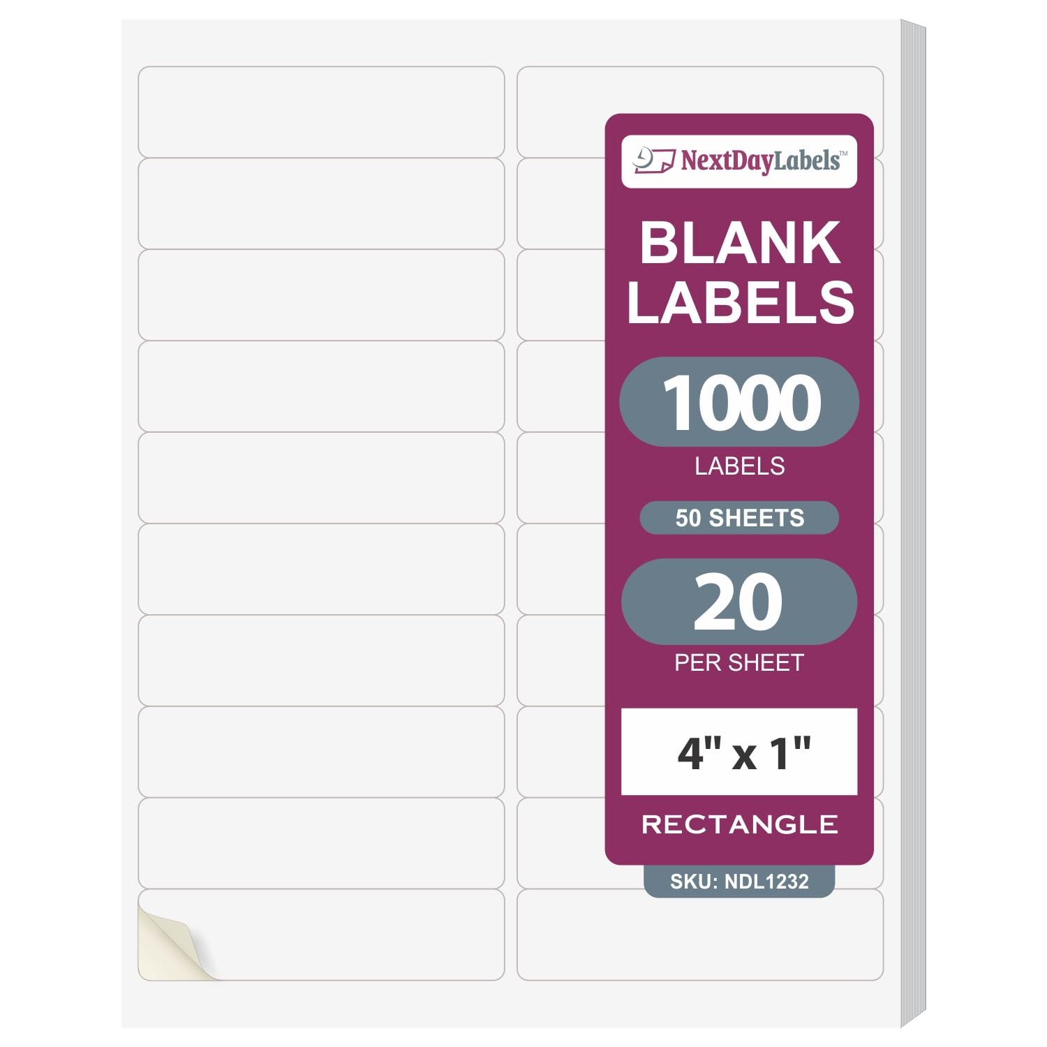 NextDayLabels – 4” x 1