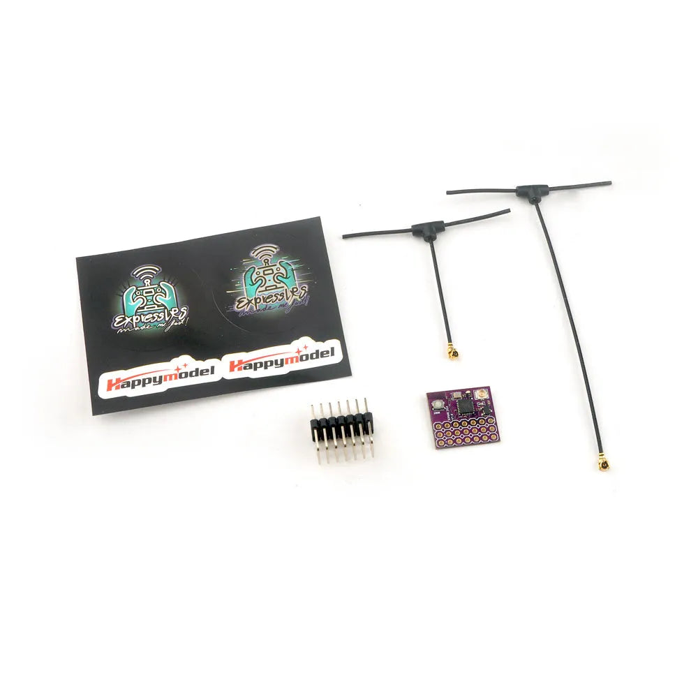 Happymodel ExpressLRS ELRS EPW6 TCXO Receiver - 2.4GHz 6CH Long Range Drone Controller for Fixed Wing Aircraft | FPV Racing & DIY RC Models