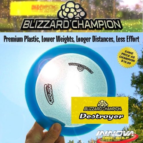 Blizzard Champion Destroyer 151-159g Disc Golf Driver - Premium Distance Driver for Long Throws (Colors May Vary) | Perfect for Tournament Play & Advanced Players