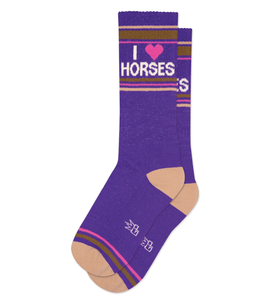Gumball Poodle Horse Lover Socks - Comfortable Equestrian Socks for Riding, Gifts & Everyday Wear