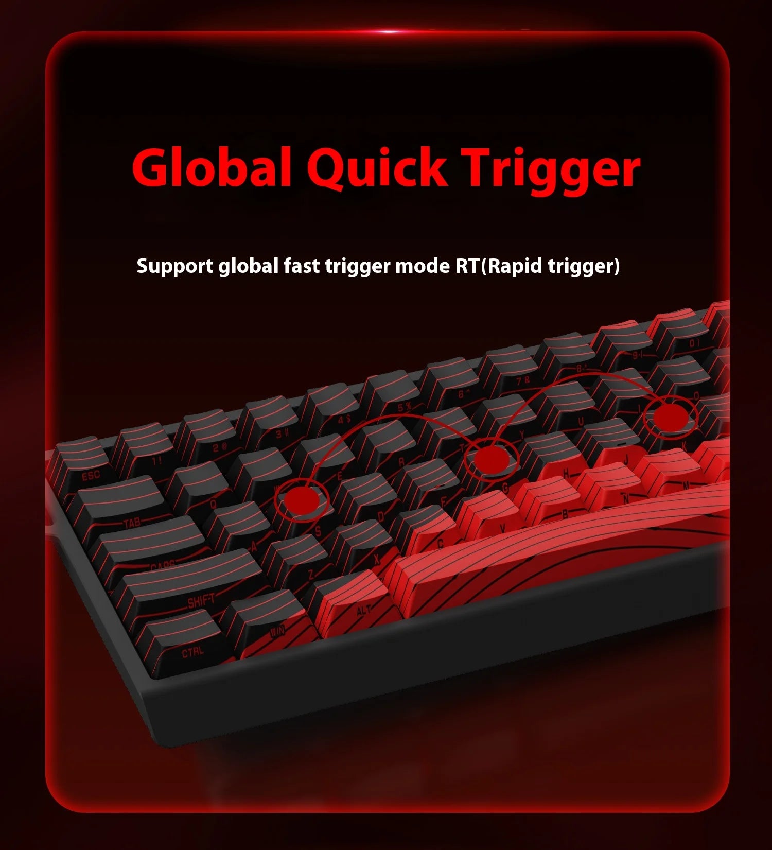 MADLIONS MAD60HE Hall Effect Rapid Trigger Mechanical Gaming Keyboard - 60% Compact Wired RGB Backlit for PC, Mac, PS5 - Perfect for FPS, MOBA & Competitive Esports Gaming