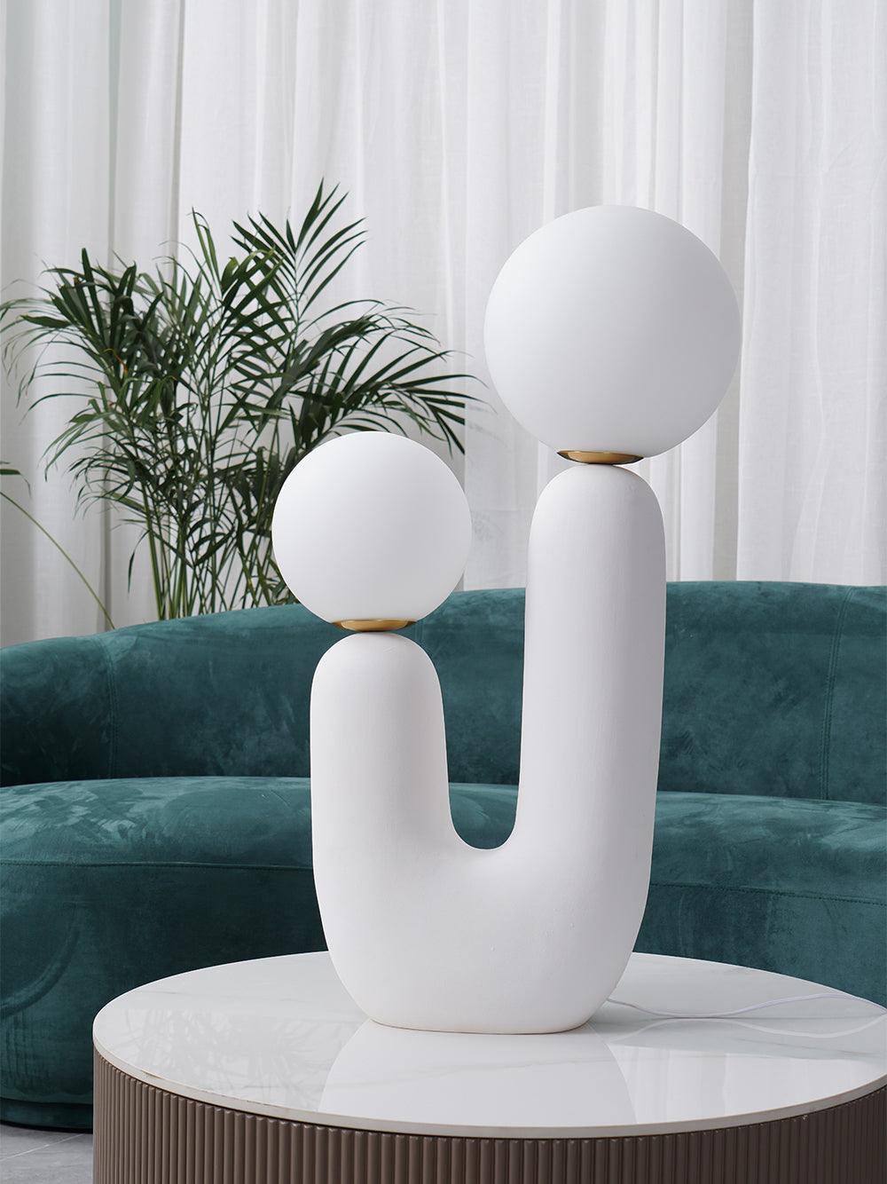 Modern Ceramic Table Lamp - Elegant Home Decor for Bedroom, Living Room & Office - Soft Warm White Light for Cozy Ambience