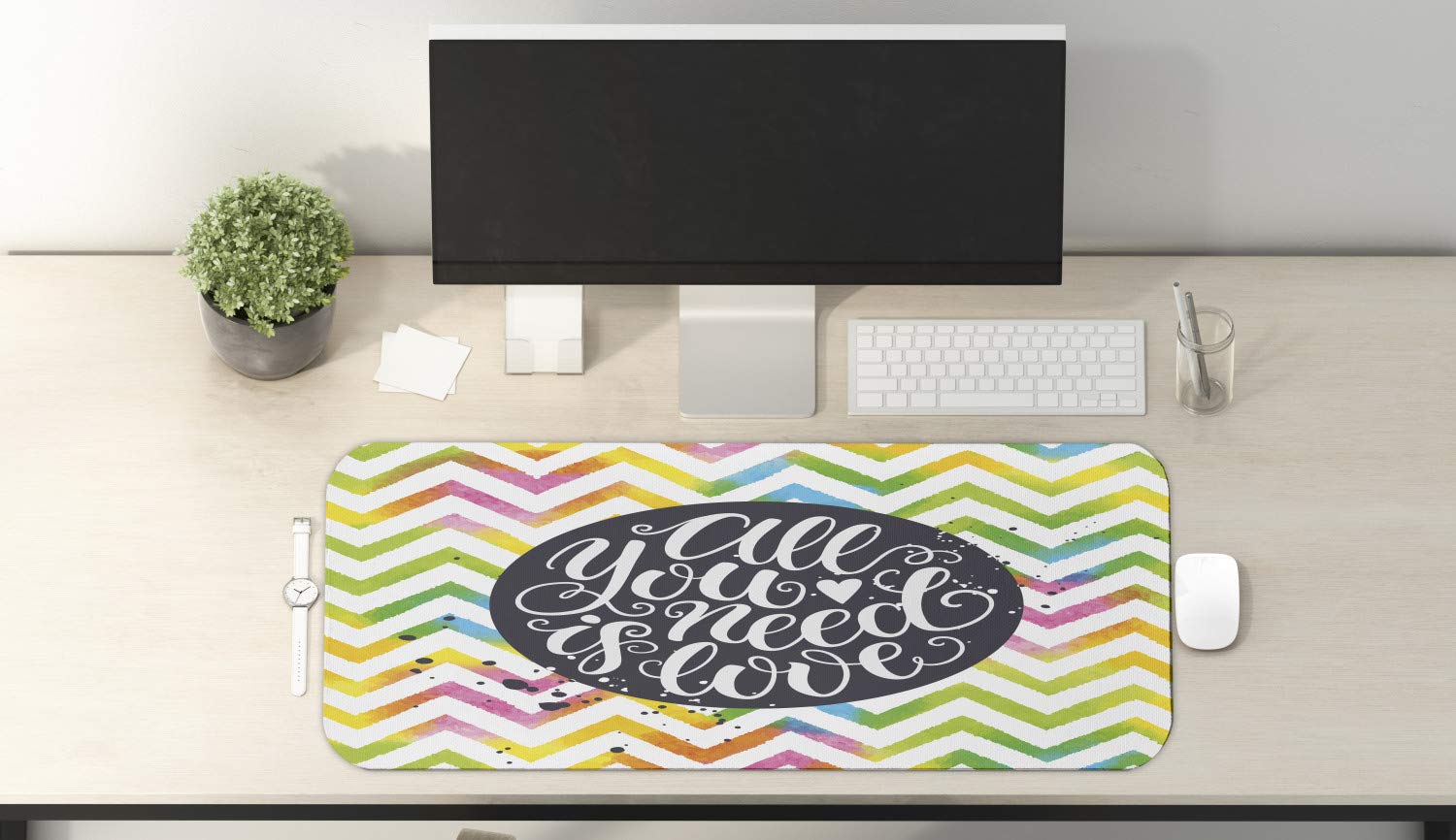 Ambesonne Non-Slip Large Gaming Mouse Pad 31